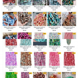 150strands set glass beads 1strand in 38pcs  in 10mm 