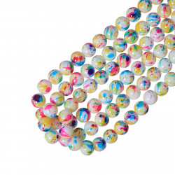 240pcs glass beads  in 10mm D000048