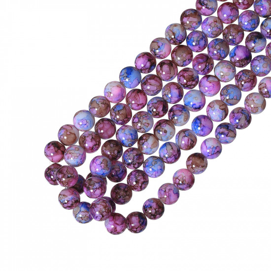 240pcs glass beads  in 10mm D000050